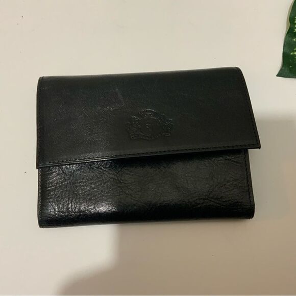 New WITTCHEN BLACK GENUINE ITALIAN LEATHER Italy Collection TRI FOLD WALLET - Picture 11 of 14